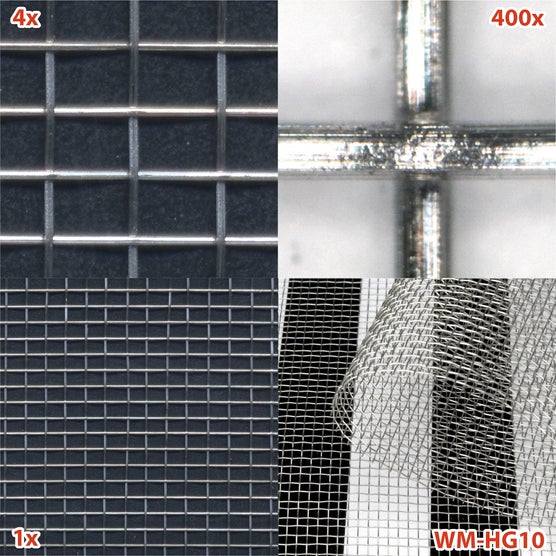 WM-HG10 Stainless Steel Gauze Shields RF/HF Electro Magnetic Fields and LF Electrical Fields