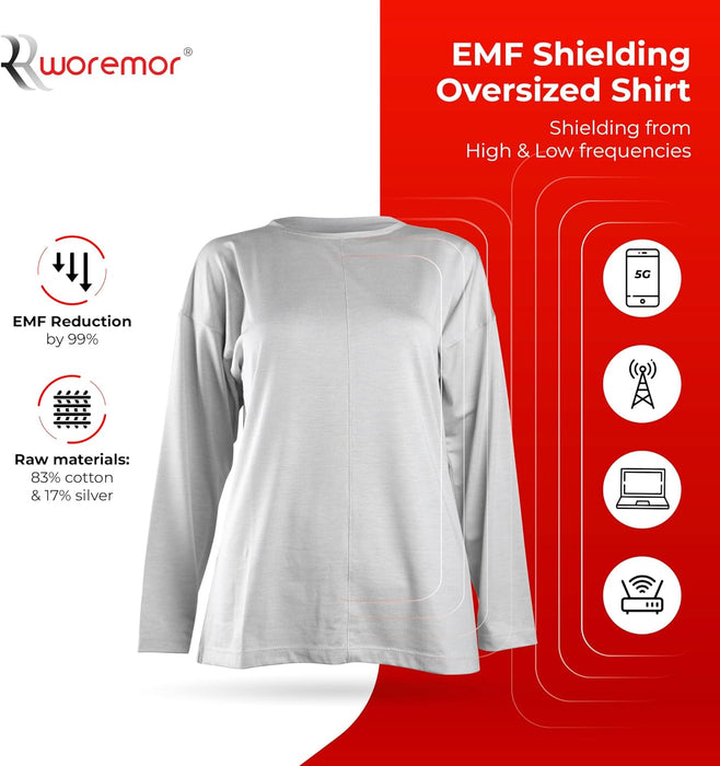 EMF Shielding Oversized Shirt