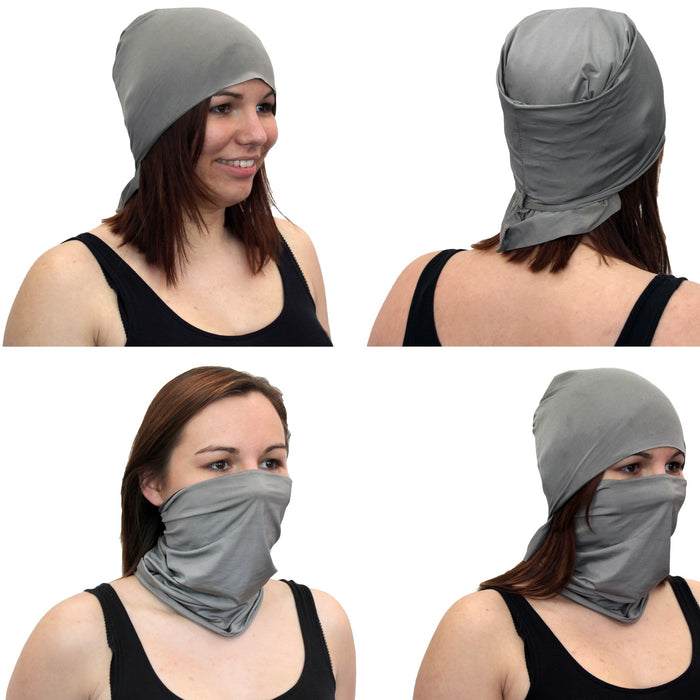 EMF Protection Headgear-Silver Elastic