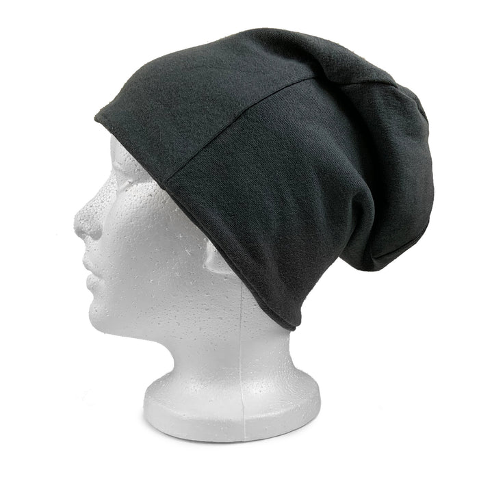 EMF 5G Radiation Protection Beanie - Anthracite - Side View