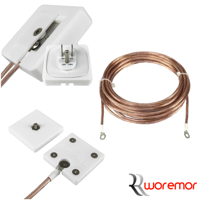 WOREMOR Earthing & Grounding Kit for Fabric with Screw