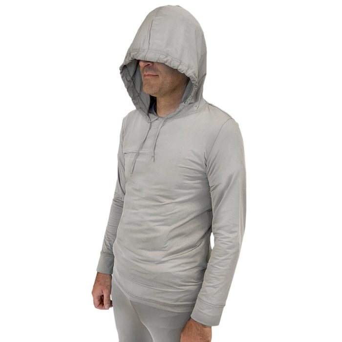 WOREMOR EMF Shielding Hoodie Silver-Elastic