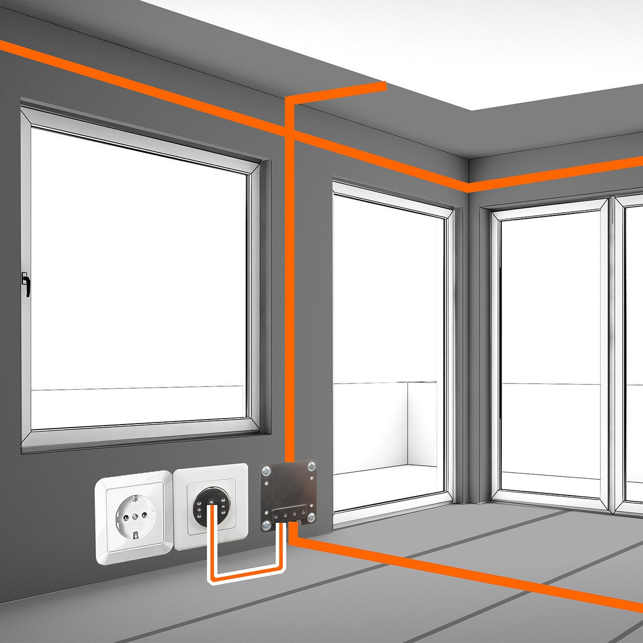 GW Grounding Plate Wall